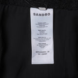 Sandro Women's Black Knit Wool Blend Skirt Size 38 FR 10 UK 6 US SFPJU00954