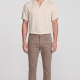 Hackett London Men's Brown Moleskin Tapered Trousers Size 34 R HM212563