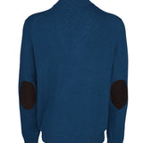Hackett London Men's Blue Knit Zip Cashmere Blend Sweater Size 3XL HM702833