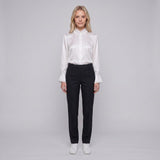 Maje Women's Black Straight Leg Tailored Trousers Size 42 XL UK 14 MFPPA00438