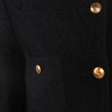 Sandro Women's Black Wool Blend Long Coat Size 40 FR 12 UK 8 US SFPOU00582