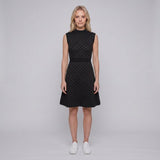 Sandro Women's Black Knit Quilted Short Dress Size 34 FR 6 UK 2 US SFPRO01363
