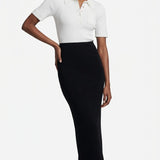 Sandro Damen-Midi-Strickkleid in Schwarz, Größe 36 FR, 8 UK, 4 US, SFPRO03187