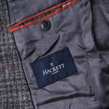 Hackett London Men's Grey Check 100% Wool Jacket Size 40 R HM443108