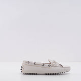 Tod's Women's White Heaven N Laccetto Occhielli Loafers Size 34 EU 4 US 2 UK