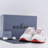 Hogan Men's White Leather Sneakers Hyperlight Allacc H Size 39.5 EU 6 UK 7.5 US