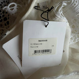 Sandro Paris Blaues, ärmelloses Viskose-Langkleid für Damen, Größe 36 FR 8 UK R20500E