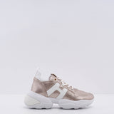 Hogan Women's Rose Gold Interaction Allacciato Sneakers Size 34.5 EU 1.5 UK 4.5 US