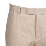 Sandro Herren-Anzughose, beige, 100 % Leinen, Größe , Größe 38 (FR), 28 (UK), SHPPA01124