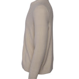 Sandro Men's Ecru Knitted Wool Blend Sweater Size M SHPTR00357