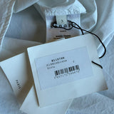 Sandro Paris Women's White Embroidered Cotton Blouse Size 3 L 12 E11578H