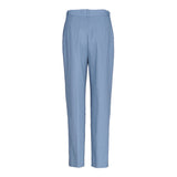 Maje Damen-Hose in Blau, „ Wolle “-Mischung, hohe Taille, „ Hose Stoffhose “, Größe 40, FR 12, UK, MFPPA00418