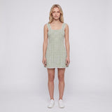 Maje Women's Green Sleeveless Tweed Short Dress Size 40 FR 12 UK 8 US MFPRO02205
