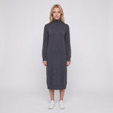 Maje Women's Grey Knitted Cashmere Midi Dress Size 40 FR 12 UK 8 US MFPRO02651