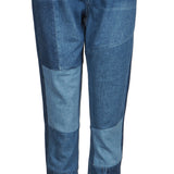 Sandro Paris Women's Blue Zip Up Patchwork Jeans Size 38 FR 10 UK 6 US P6127E