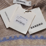 Sandro Women's Beige Knit Alpaca Blend Vest Size 38 FR 10 UK 6US SFPPU02109