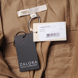 Maje Women's Beige Belted Cotton Shorts Size 40 FR 12 UK 8 US MFPSH00259