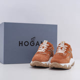 Hogan Women's Brown Hyperactive Allac Forature Sneakers Size 37 EU 4 UK 7 US