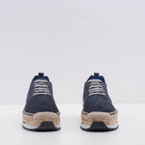 Hogan Women's Navy R318 Allacciato Sfoderato FXZ Sneakers Size 40 EU 7 UK 10 US