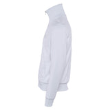 Sandro Men's White Embroidered Logo Zip Up Sweater Size M SHPSW00587