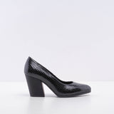 Hogan Women's Black Leather H577 Decollette Heels Size 37 EU 4 UK 7 US