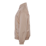 Sandro Damen-Parka, kurz, beige, mit Logo-Aufnäher, Größe 36, FR 8, UK 4, US SFPOU00609