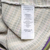Sandro Women's Multicolor Knit Smocked Dress Size 38 FR 10 UK 6 US SFPRO01715