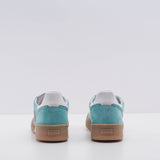 Hogan Women's Green H357 Suede Retro Volley Sneakers Size 40 EU 7 UK 10 US