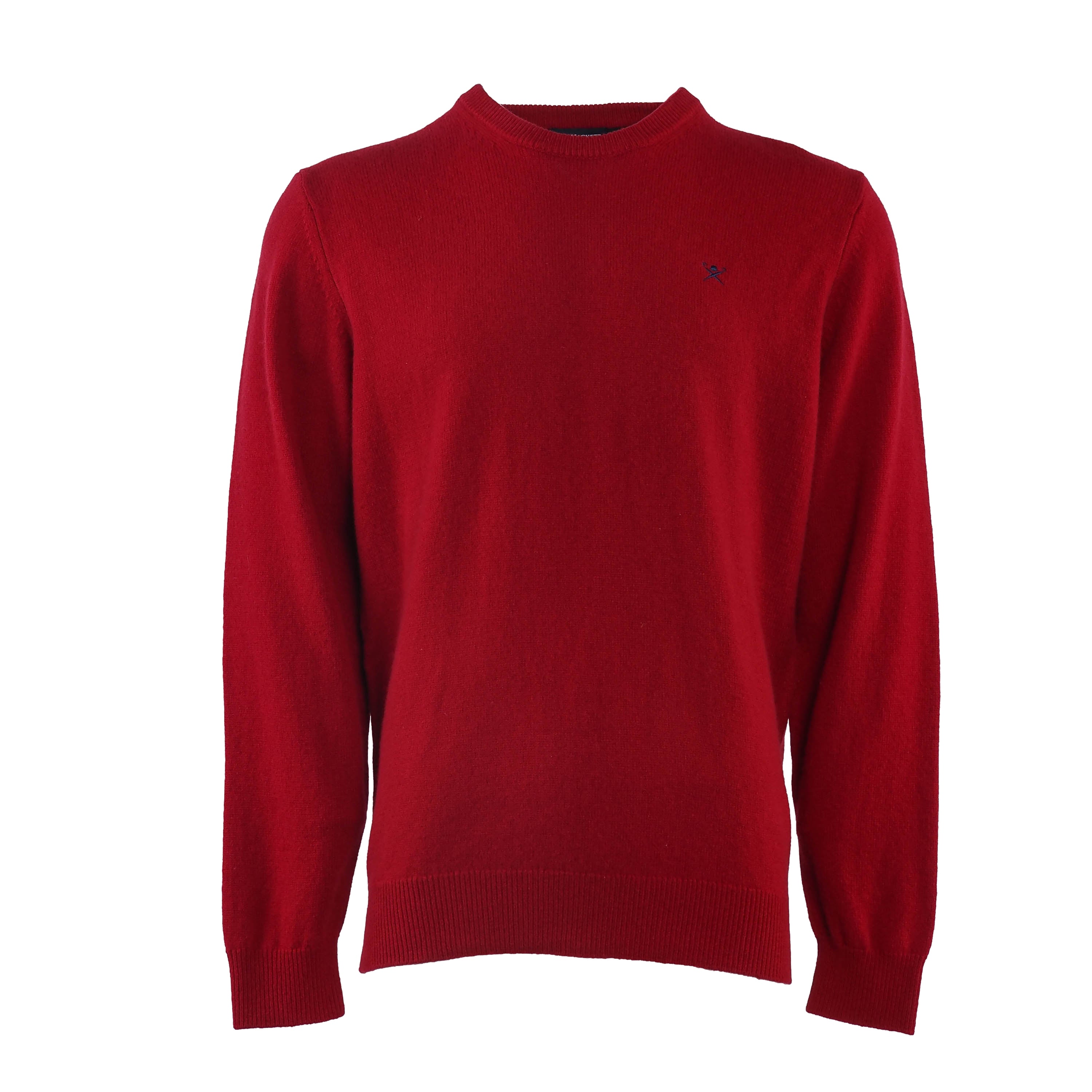 Hackett London Men's Red Knit Crew Neck 100% Wool Sweater Size XL HM702874
