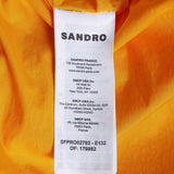 Sandro Women's Orange Long Gathered Dress Size 34 FR 6 UK 2 US SFPRO02783