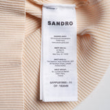 Sandro Paris Women's Beige Knit Sleeveless Cropped Top Size 1 S 8 SFPPU01965