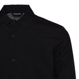 Hackett Mens Tech Shirt Jacket Black Lightweight Button Up S Spring