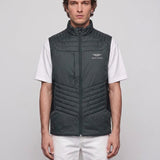 Hackett London x Aston Martin Men's Green Logo Moto Racer Gilet Size XL HM402789