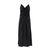 Sandro Damen-Midikleid in Schwarz mit offenem Rücken, Größe 34 FR, 6 UK, 2 US, SFPRO01853
