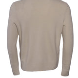 Sandro Men's Ecru Knitted Wool Blend Sweater Size M SHPTR00357