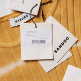 Sandro Women's Orange Sweater And Trousers Set Size 34 FR 6 UK 2 US SFPPU01848