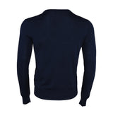 Hackett London Men's Navy Knit V-Neck Wool & Silk Sweater Size M HM702835
