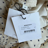 Sandro Paris Women's White Polka Dot Dress Size 40 FR 12 UK 8 US SFPRO02000
