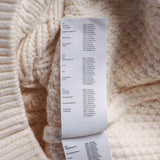 Maje Damen-Pullover in Ecru, geflochten, „ Strick “, grob gestrickt, Größe 36 FR, 8 UK, 4 US, MFPPU00537