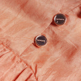 Sandro Damenkleid aus Satin mit V-Ausschnitt in Orange, Größe 40FR, 12UK, 8US, SFPRO02553