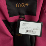 Maje Women's Pink Wool Blend Blazer Jacket Size 40 FR 12 UK 8 US MFPVE00403