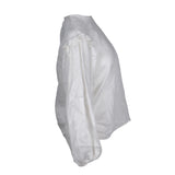 Sandro Paris Women's White Long Sleeve Linen Blouse Size 0 XS 6 SFPTO00549