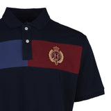 Hackett London Men's Navy Embroidered Crest Logo Polo Shirt Size XL HM563083