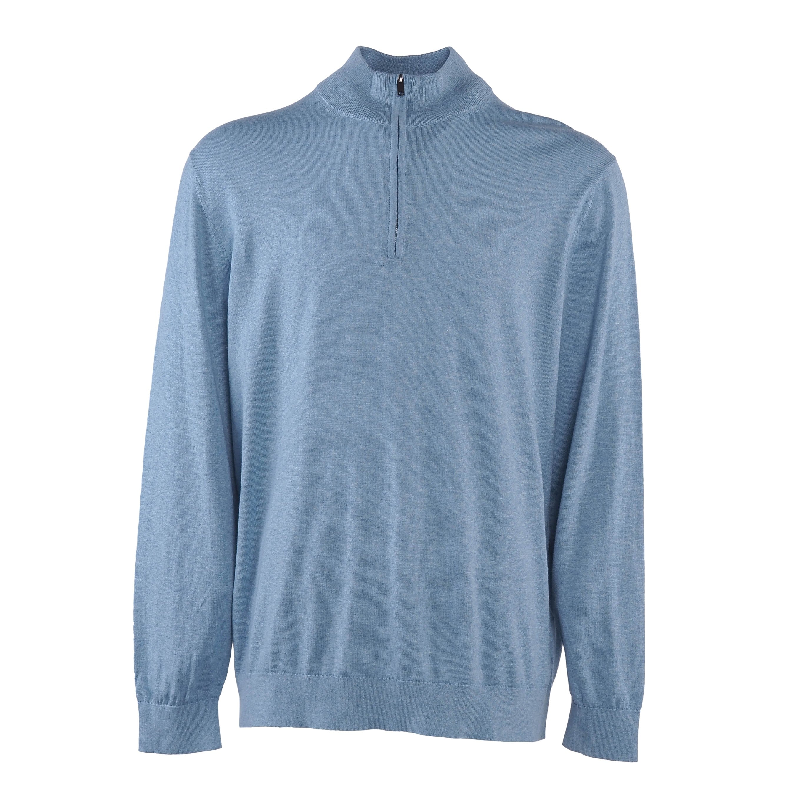Hackett London Men's Blue High Neck Cotton & Cashmere Sweater Size XXXL HM702785