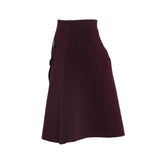 Sandro Paris Women's Burgundy Knit Button Short Skirt Size 0 XS UK 6 J2895H