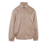Sandro Damen-Parka, kurz, beige, mit Logo-Aufnäher, Größe 36, FR 8, UK 4, US SFPOU00609