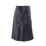 Sandro Paris Women's Black Sheepskin Short Skirt Size 38 FR 10 UK 6 US J4294E