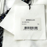 Sandro Women's White Short Sleeve V-Neck Dress Size 34FR 6UK 2US SFPRO01160
