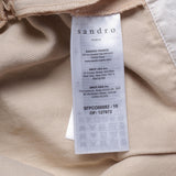Sandro Paris Beiger Jumpsuit aus Baumwolle und Leinen für Damen, Größe 36 S 8 SFPCO00082