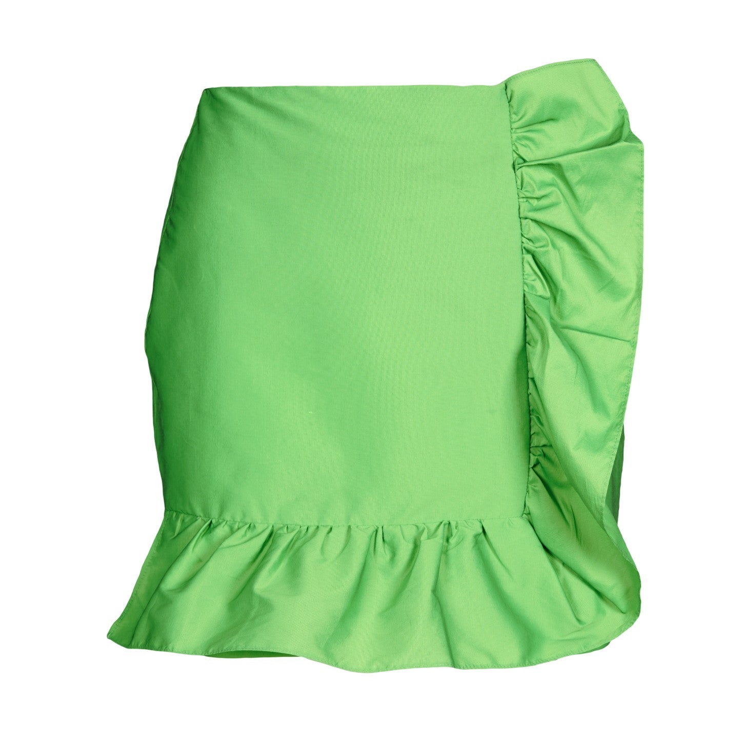 Sandro Paris Women's Green Ruffles Short Skirt Size 34 XS 6 SFPJU00781